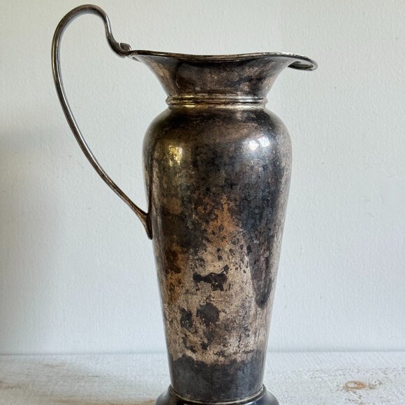 Vintage Large Silver Victorian Water Pitcher - Picture 2 of 10